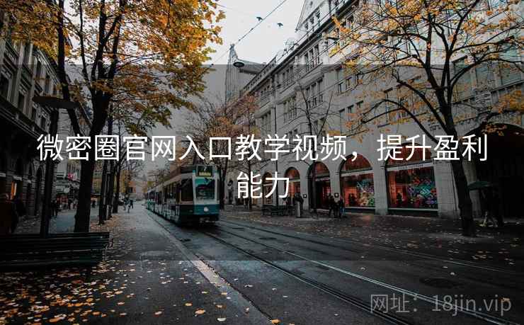 微密圈官网入口教学视频，提升盈利能力